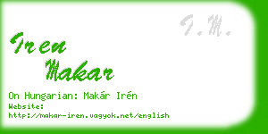 iren makar business card